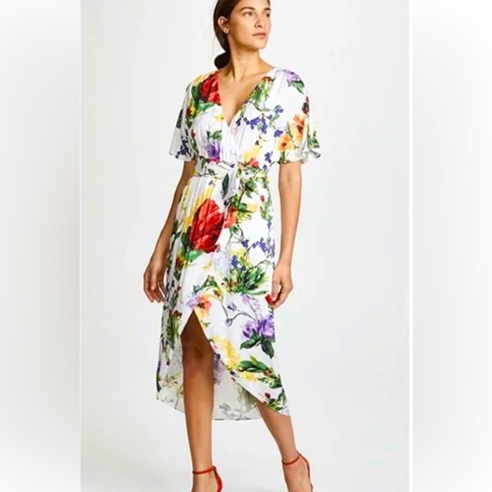 Alice + Olivia Floral wrap dress